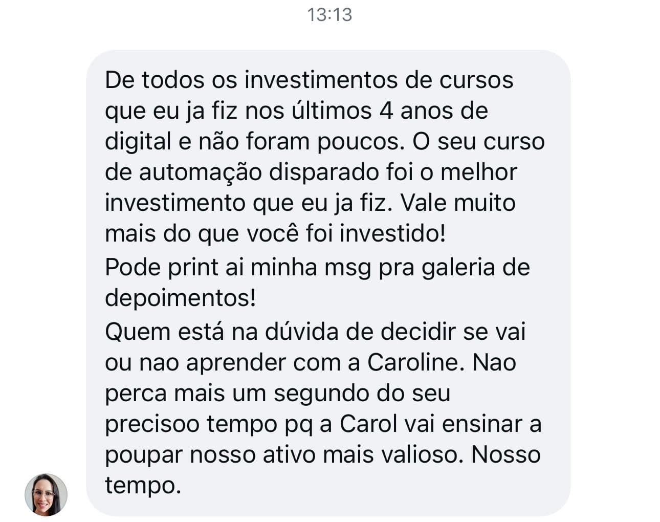 Depoimento da Katiucy