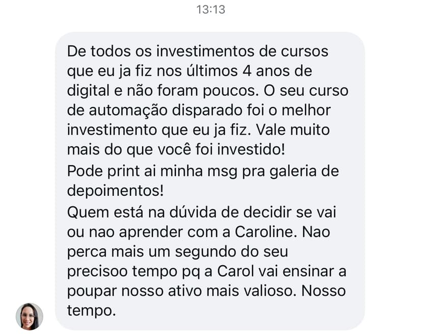 Depoimento da Katiucy