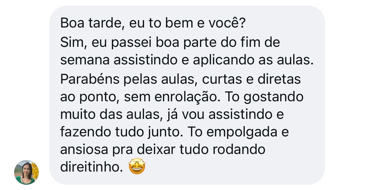 Depoimento da Melissa